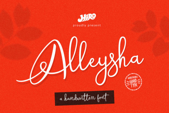 Alleysha: A Script Handwritten Font for Elegant Branding