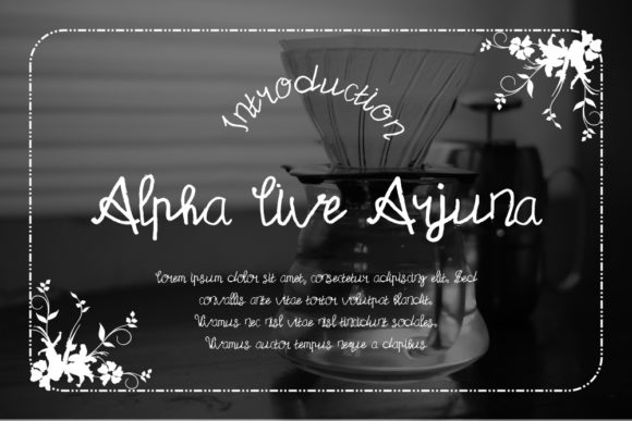 Alpha Live Arjuna: The Brush-Pen Script Font That Delivers