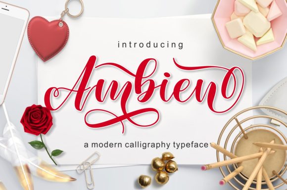 Ambien Font: Elegant Script Handwritten Typeface for Branding