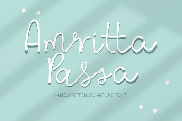 Amritta Passa: A Script Handwritten Font for Warm, Handmade Design