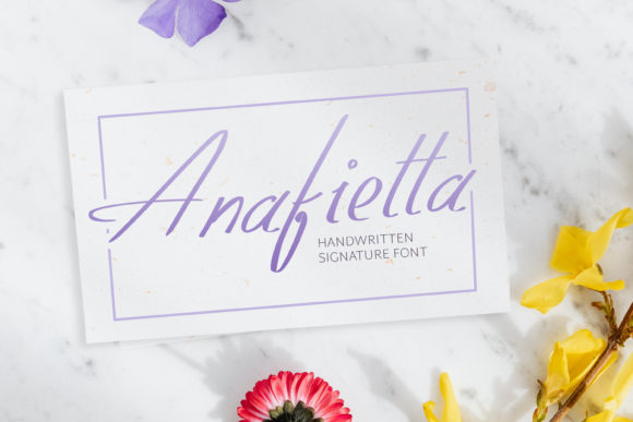 Anafietta Script Handwritten Font for Elegant Branding