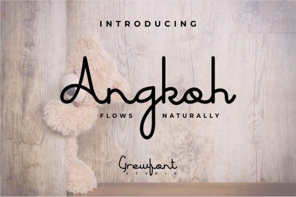Angkoh: A Smooth Modern Handwritten Typeface for Editorial Warmth