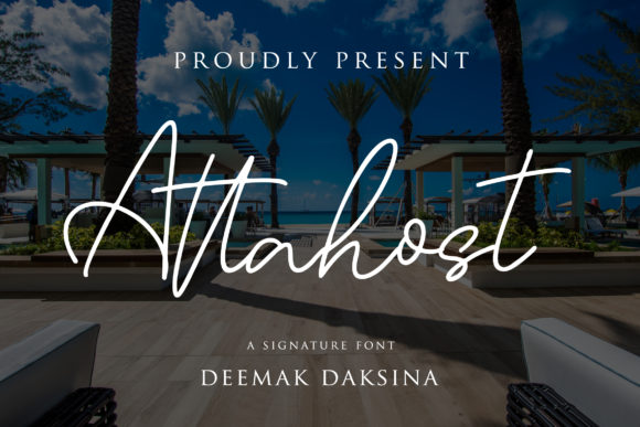 Attahost: A Script Handwritten Font for Elegant Digital Branding