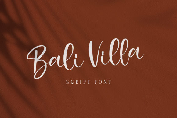 Bali Villa: A Timeless Script Handwritten Font for Editorial Design