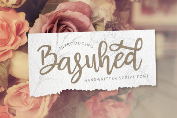 Basuhed: A Script Handwritten Font for Authentic Branding