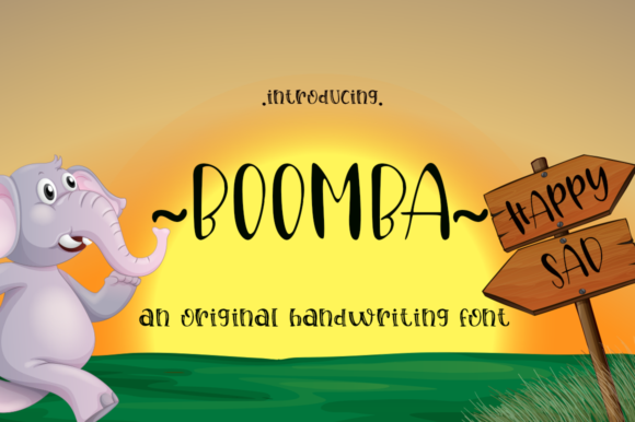 Boomba: A Cute and Playful Handwritten Font for Kids & School Projects