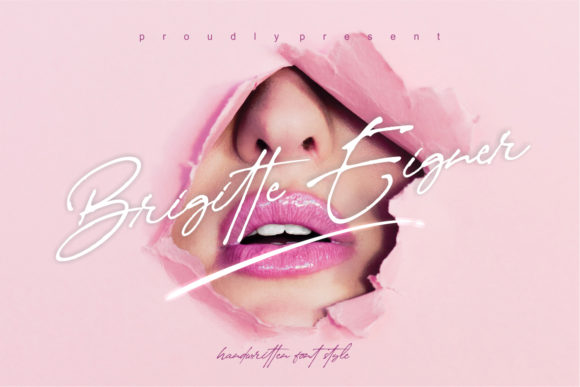 Brigitte Eigner: A Script Handwritten Font for Elegant Branding and Creative Expression