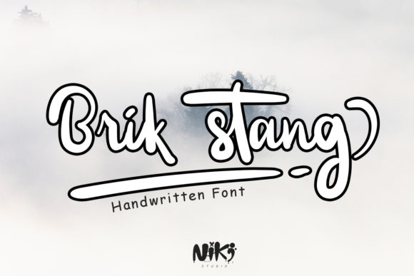 Brik Stang: A Script Handwritten Font for Creative Crafters and Product Makers