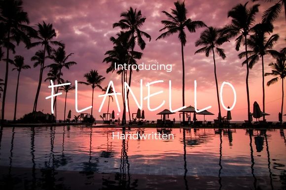 Flanello: A Quirky Script Handwritten Font for Creative Projects