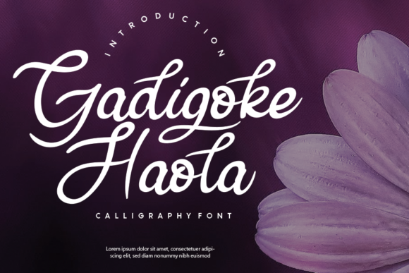 Gadigoke Haola: A Script Handwritten Font for Elegant Digital Branding