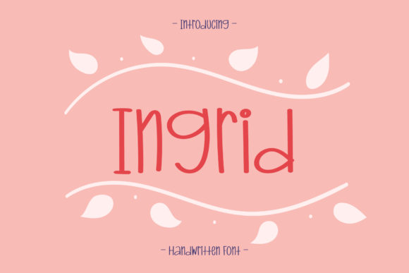 Ingrid: A Script Handwritten Font for Elegant Editorial Moments