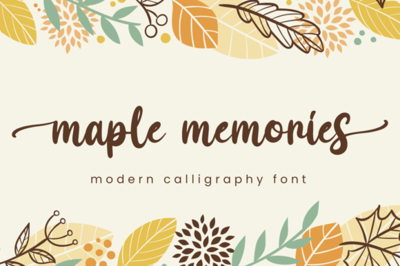 Maple Memories Script Handwritten Font for Digital Design