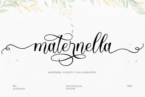 Maternella: A Timeless Script Handwritten Font for Elegant Campaigns