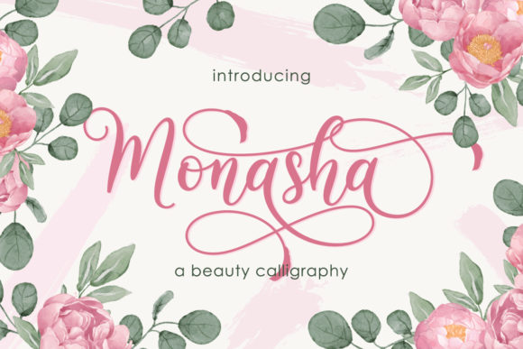 Monasha Handwritten Font for Elegant Craft Projects