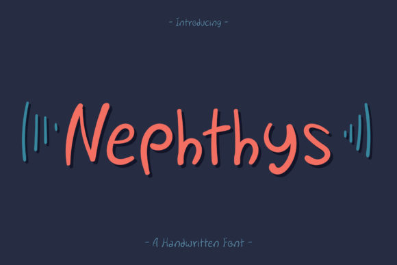 Nephthys: A Simple & Neat Handwritten Font for Real Branding