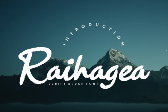 Raihagea Handwritten Font for Digital Design