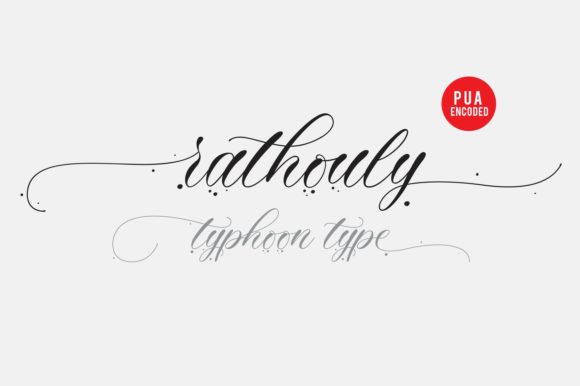 Rathouly Font: Elegant Script Handwritten Fonts for Small Business Branding