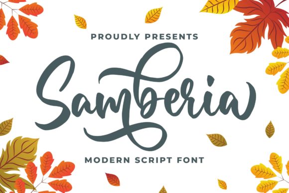 Samberia: A Sweet Round Handwritten Font for Wedding Invitations & Branding