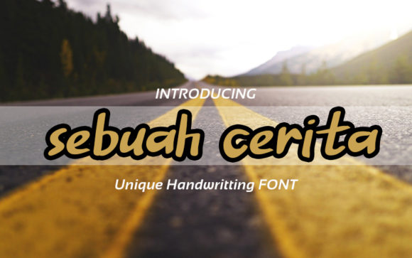 Sebuah Cerita: The Bold Handwritten Font for Creative Crafters