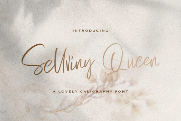 Sellviny Queen: A Script Handwritten Font for Elegant Branding