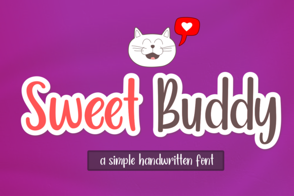 Sweet Buddy Script Handwritten Font for Crafters