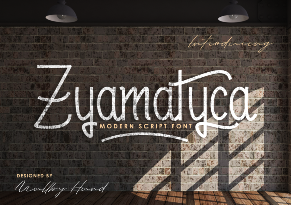 Zyamatyca: A Script Handwritten Font for Creative Crafters and Product Designers